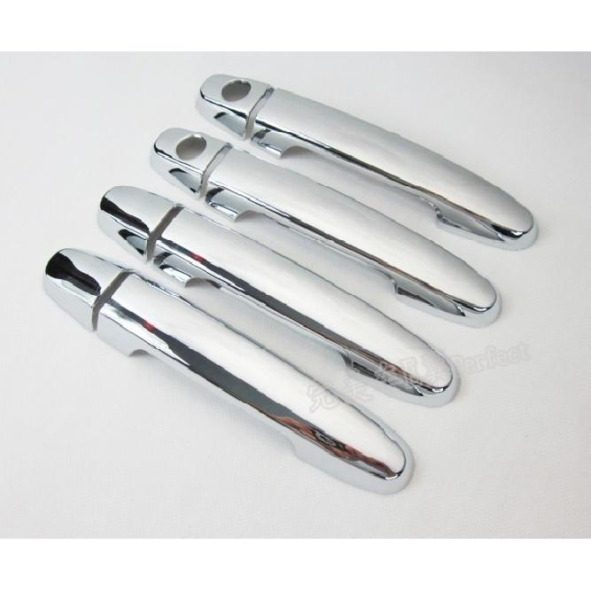 FUNDUOO For BYD F3 2007 2008 2009 2010 2011 2012 2013 Abs Chrome Car Door Handle Covers with 2 Key Holes Car
