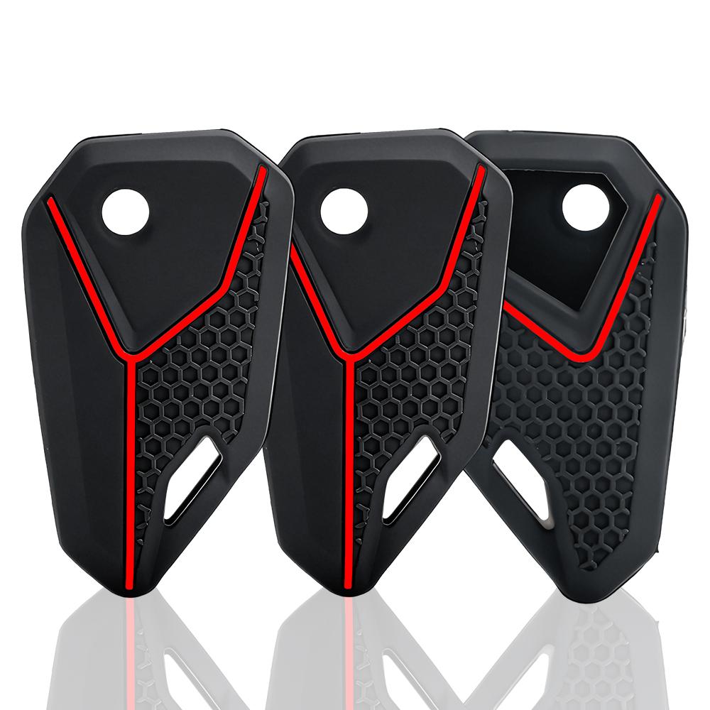New Style silicone Modified remote key cover case holder keychain for Yamaha Suzuki Kawasaki Agusta Honda Motorcycle Accessories