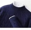 Herren Pullover aus 100% reiner Wolle, Zopfmuster, Rundhalsausschnitt, Kaschmir - High-End Business Casual Pullover