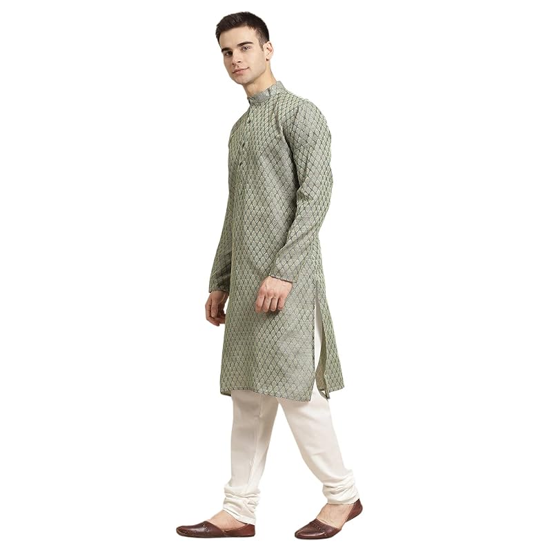 SOJANYA (Since Men' Cotton Blend Printed Only Long Kurta