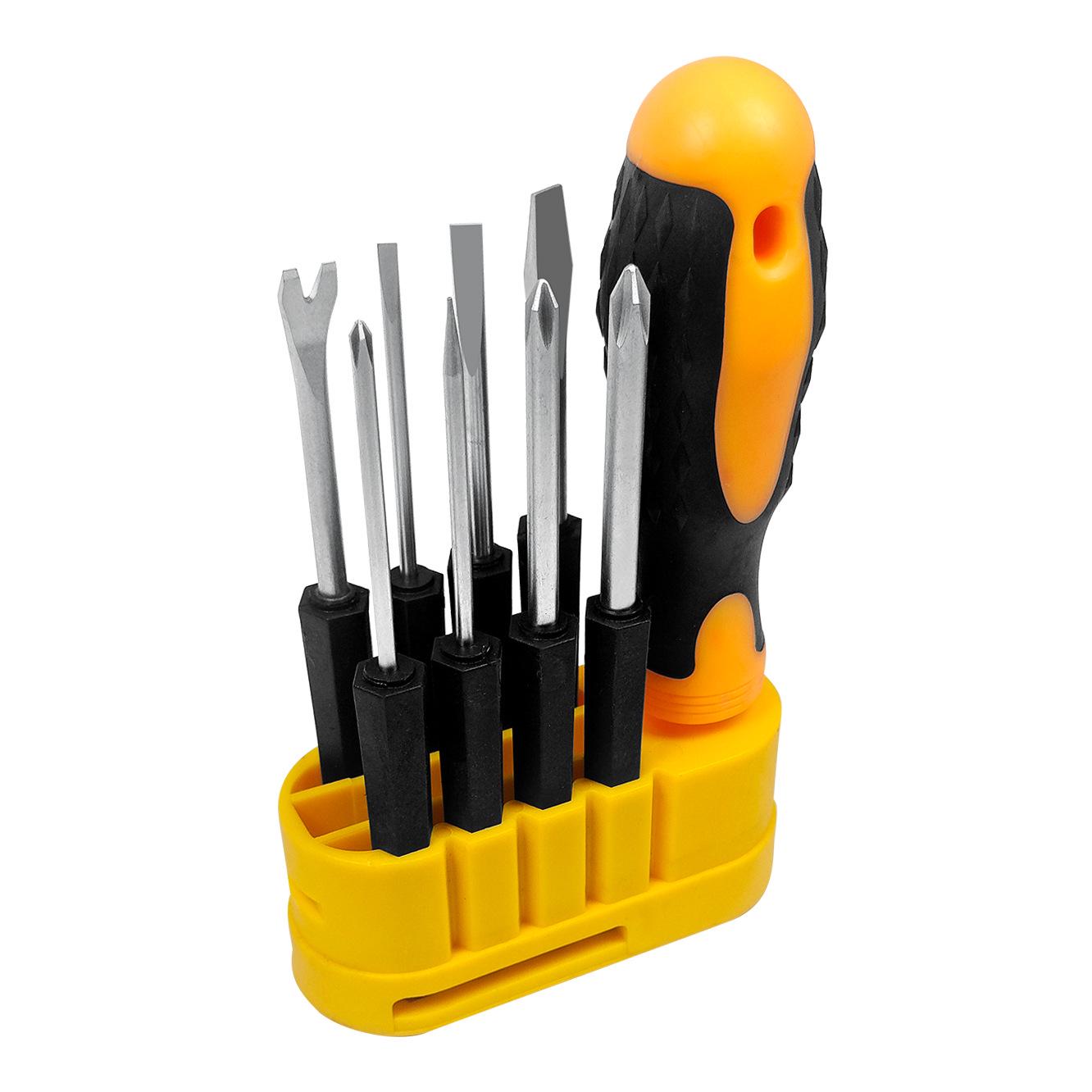 

Набор многофункциональных отверток из 9 предметов: Крестообразный, Шлицевой, Нестандартный, Разных размеров