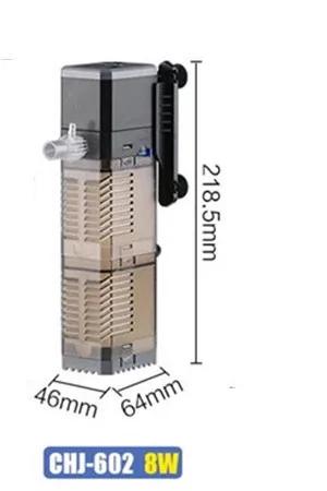 Super 4 In 1 Sunsun Internal Aquarium Filter Pump Fish Tank Multifunction Wave Maker Water Circulation Air Pump Filter CHJ-502
