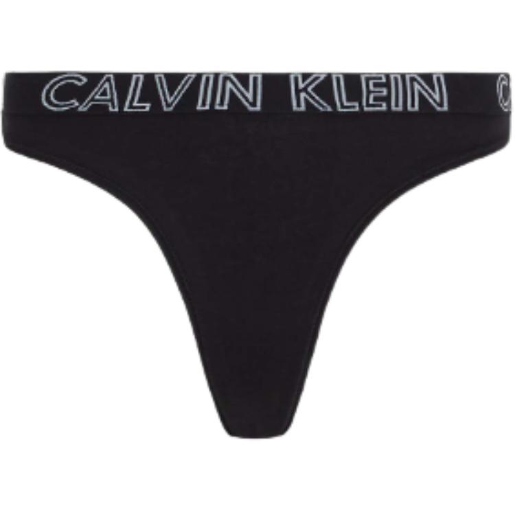 

Calvin Klein Letter Mid-Rise Fitted Triangle Underwear Women underwear Black 000QD3636E-001 S