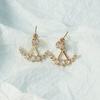 Arc Rear Hanging Earrings, High-end Niche Design, Female Versatile and Exquisite Female Stud Earrings
