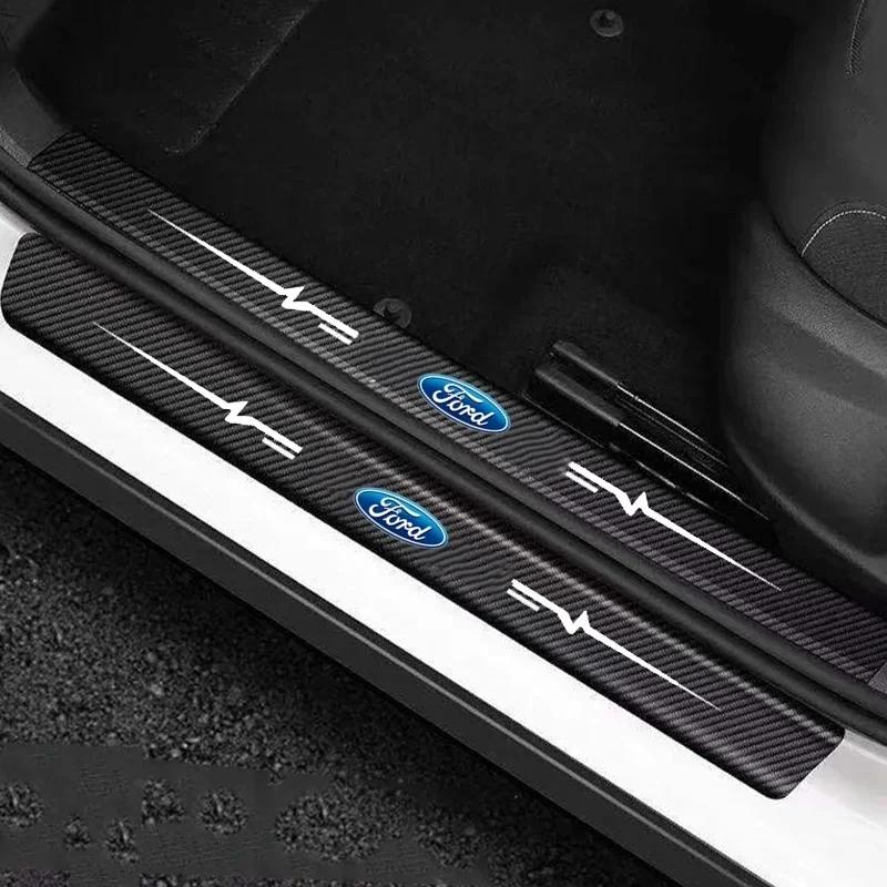 Car Door Threshold Trunk Bumper Sticker For Ford Kuga Explorer Focus Edge Fiesta Fusion Escape Ranger Ecosport Mondeo