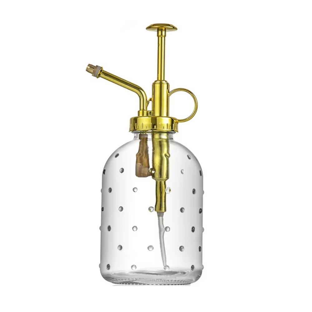 Hand Pressure Garden Watering Can Push-type Clear Flower Sprayer Glass Spray Bottle  Household