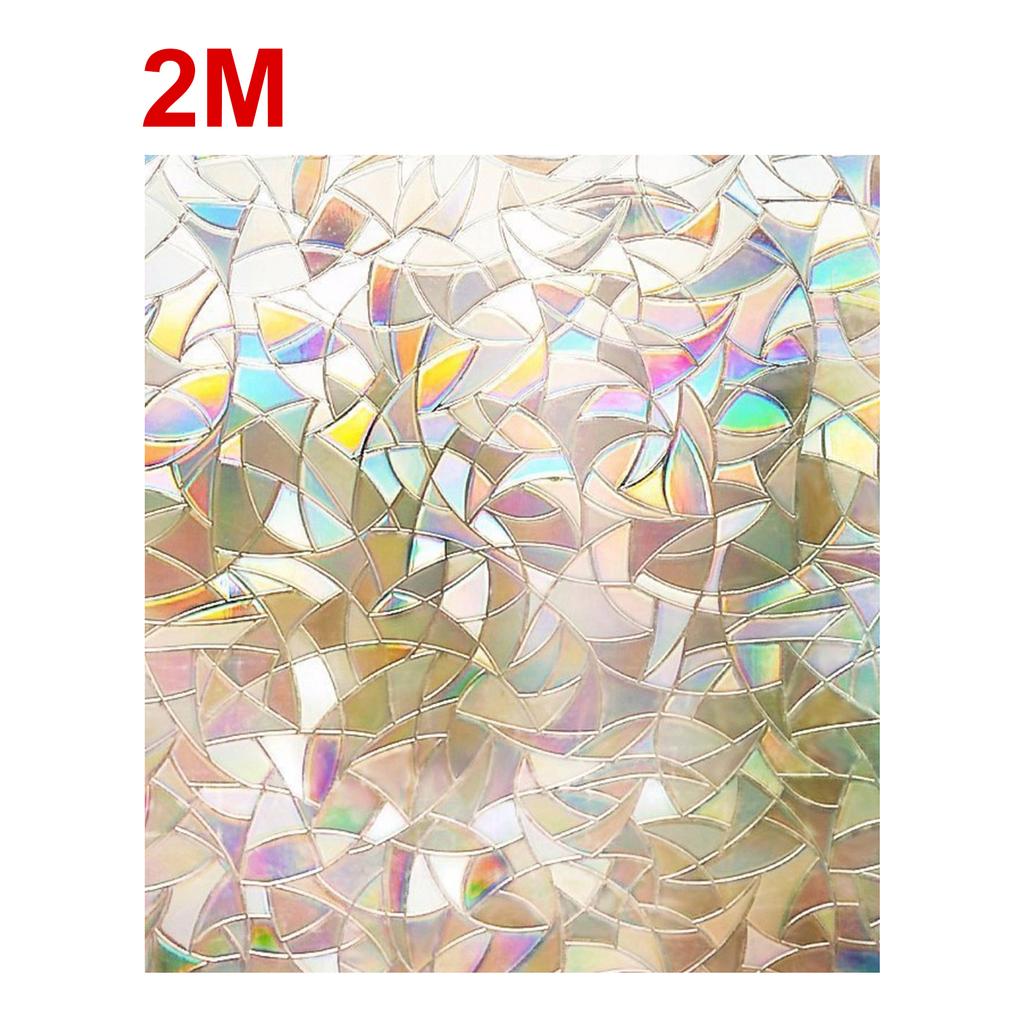 3D Non-Adhesive Window Film Decorative Privacy Static Clings Window Stickers Glass Film