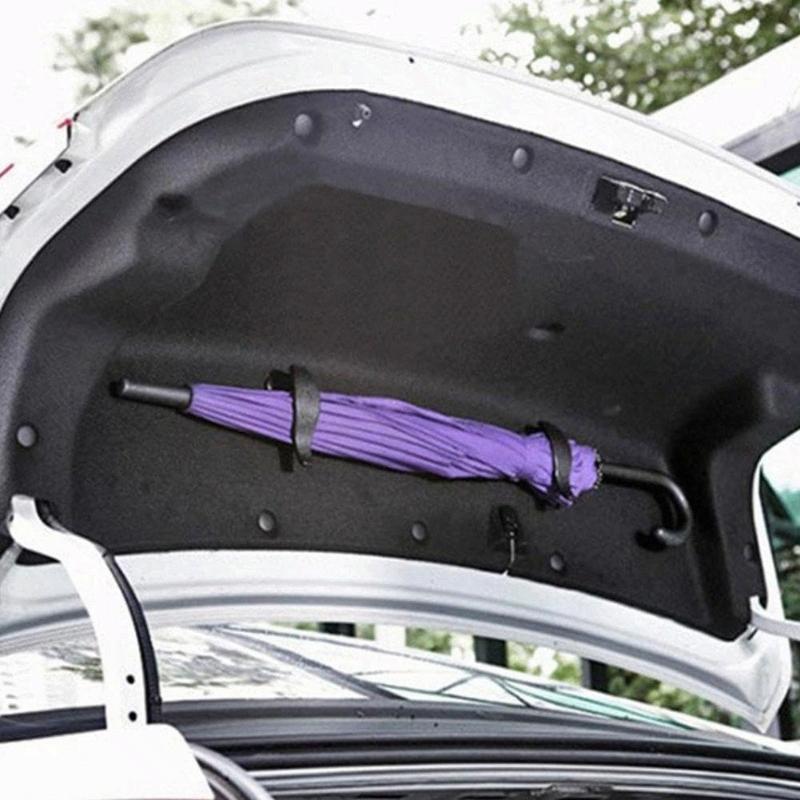 2Pcs Car Seat Back Hoo Multi-purpose Trunk Umbrella Mount Holder Car Umbrella Storage Organizer Holders Universal Car Accessory