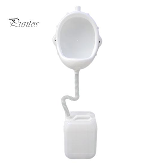 Wall-Mounted Men Urinal with Hose Splash-Proof Easy Installation Reusable Temporary Construction Site Urinal Waterless Urinal Diverter