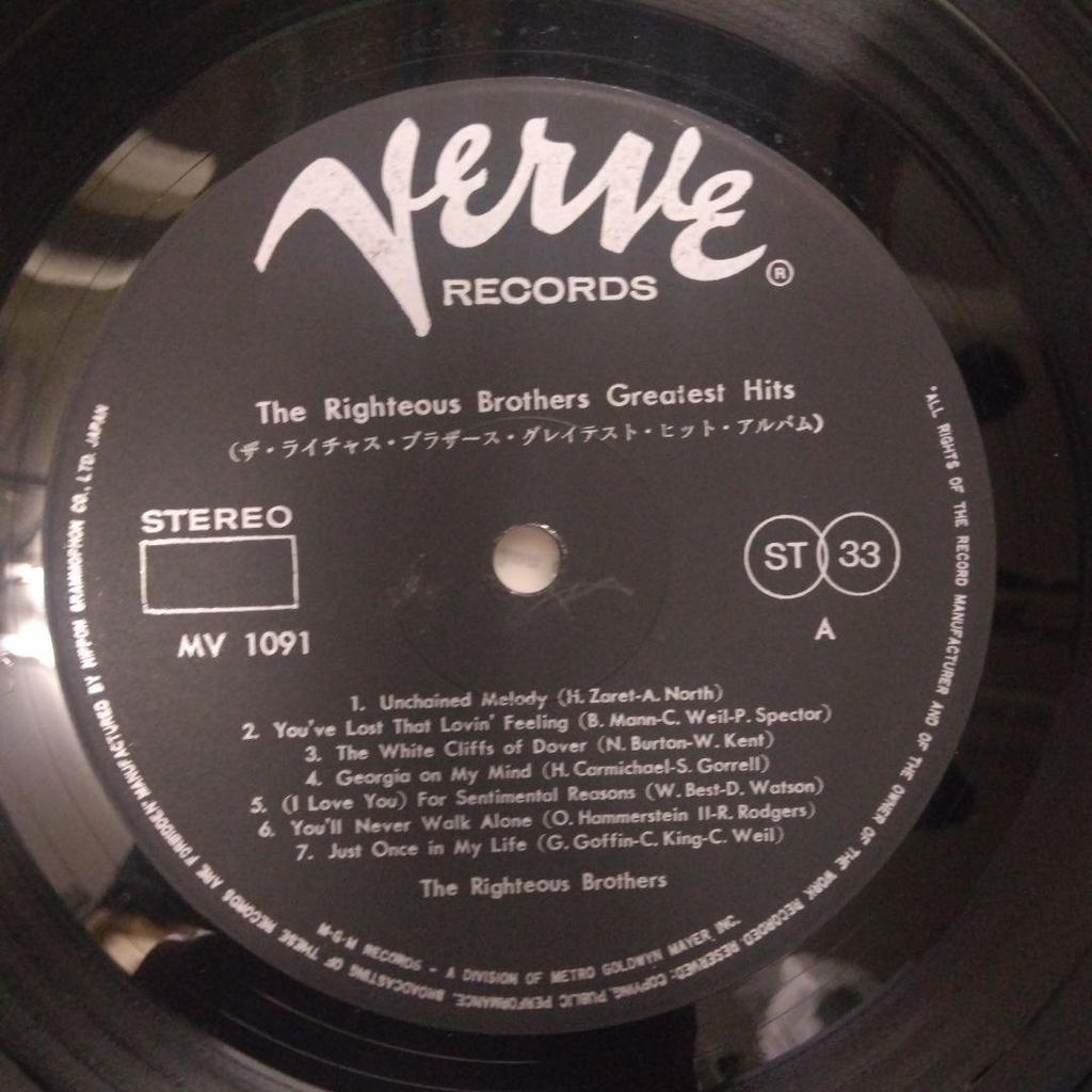 [USED] ['68 Domestic LP with obi] The Righteous Brothers / Greatest Hits