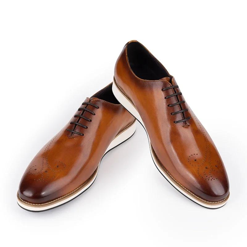 Fashion Handmade Men's Genuine Leather Casual Shoes|Luxury Comfortable Walking Shoes for Men|High-Quality Sports & Everyday Footwear