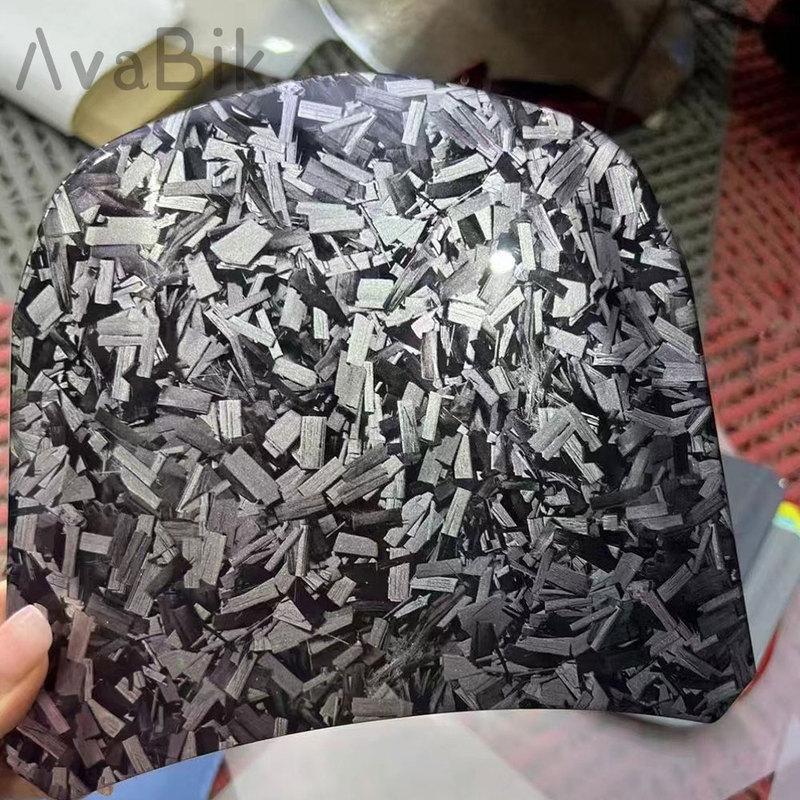 50cm X152cm PET High Glossy Quality Black Silver Forged Carbon Fiber Vinyl Car Wrap Film Self Adhesive Stickers with Air Release