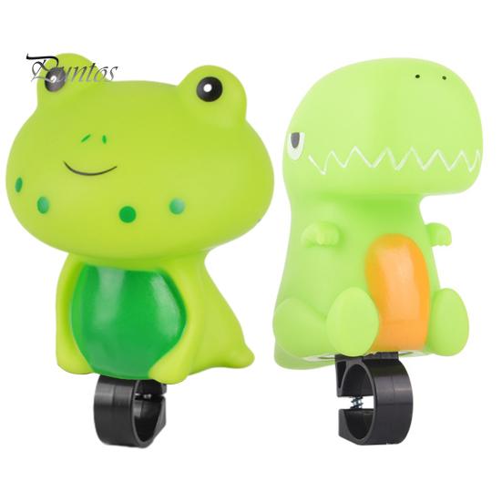 Cartoon Bike Bell Cute Squeeze Bicycle Horn Loud Clear Sound Easy Installation On 0.87" Handlebars Bicycle Bell Lightweight Plastic Silicone