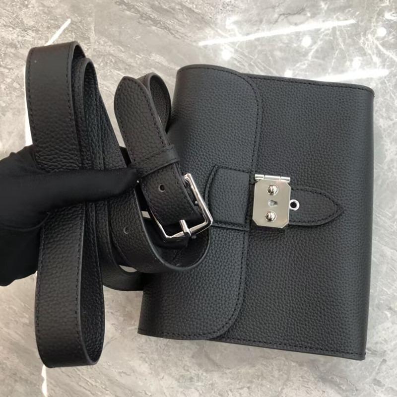 New epechescm letter difference bag, genuine leather women's bag, shoulder crossbody tofu bag, cowhide small square bag.