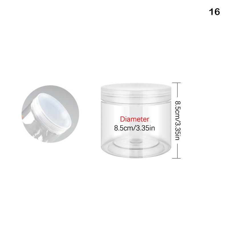 Plastic Packing Bottle Pet Clear Empty Seal Bottle Circular Bucket Storage Biscuit Jar Food Grade Sealed Cans Tank Container