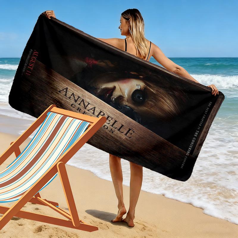 Horror Unveiled Beach Towel Outdoor Camping Soft Outdoor Pool Towel Quick-drying Swim Towel Absorbent Bath Towel Beach Towel Comfort Fashion Beach