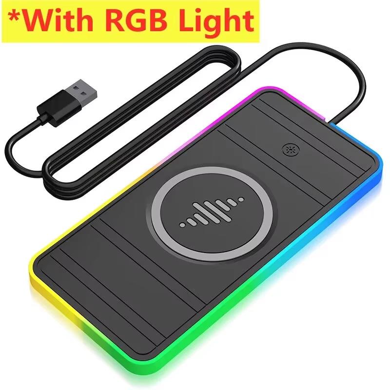 Car Wireless Charger Silicone Non Slip Pad Car Phone Charger PD USB Fast Car Wireless Charging Station for iPhone Samsung Xiaomi