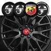 4Pcs 56mm Car Emblem Wheel Center Hub Caps Stickers For FIAT Abarth 500 Tipo FR Panda Argo Freemont Viaggio Bravo Punto Doblo