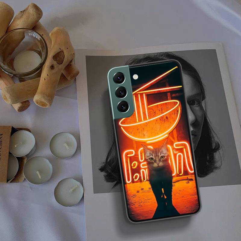Spiel S-Stray Cat Handyhülle Für Samsung Galaxy S22 S25 Ultra S21 S10 Plus S26 Edge S20 S23 S24 FE Hülle Silikon Weich TPU Cl