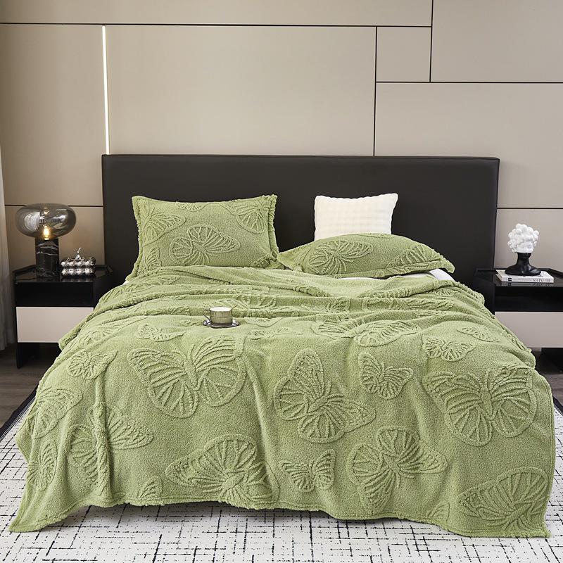 Luxurious Thick Jacquard Taffeta Blanket - Perfect for Sofa, Naps, or Special Occasion Gifts