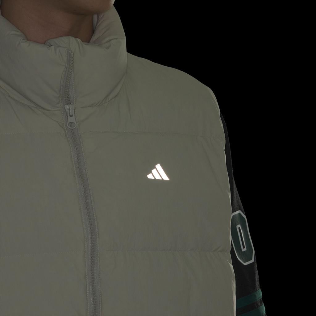 Adidas Basketball Activation Verbiage Casual Loose Stand Collar Vest Men Vests Light-Sesame Earth-Gray JJ4963