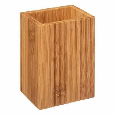 Terre BAMBOO CONTAINER for the Bathroom, MILLED SIDES