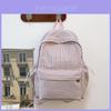 Cotton Casual Student Backpack With Grid Pattern For High School Or College Students