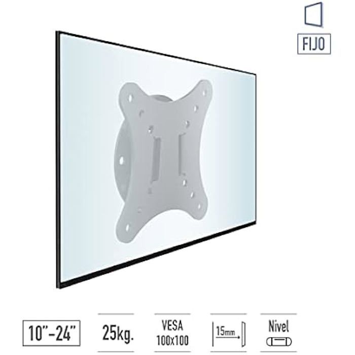 Univerzální nástěnný držák - TM ELECTRON - TMSLC001 - Černý - 10" až 24" - max. 15 kg