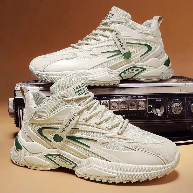 

Мужская обувь, новая спортивная обувь, модная повседневная обувь с дышащей сеткой, красная, в том же стиле, модная мужская обувь Daddy Ins 44