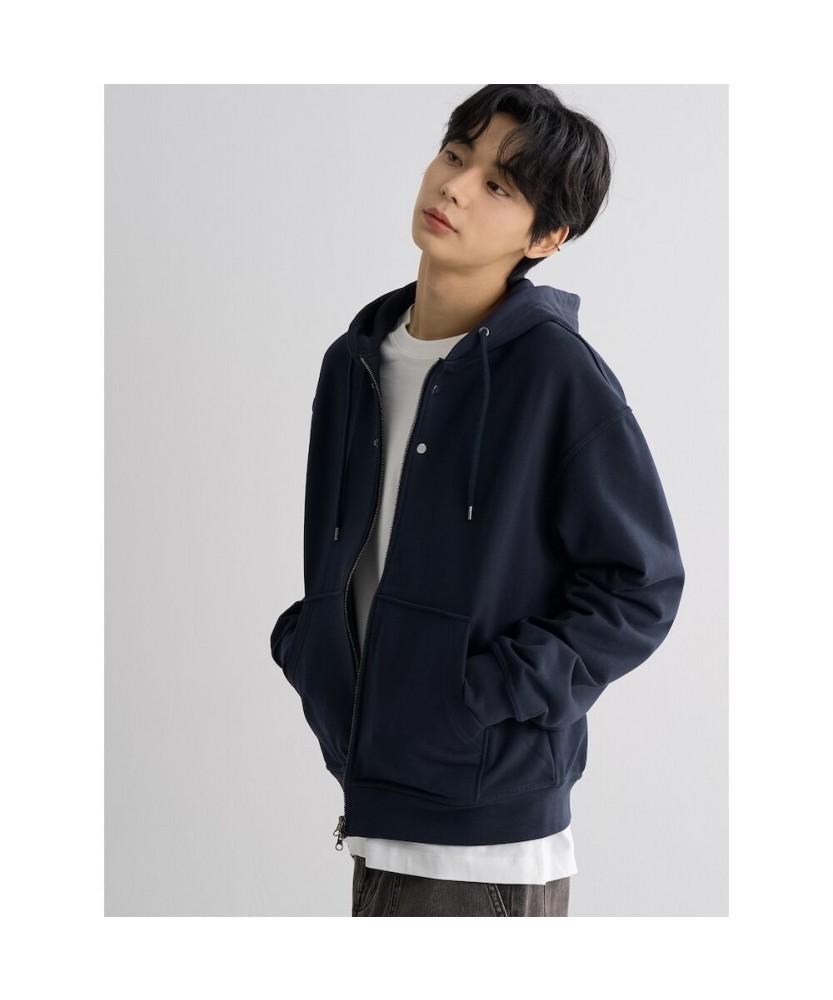 8seconds Color Block Stitch Detail Hoodie Full Zip Navy