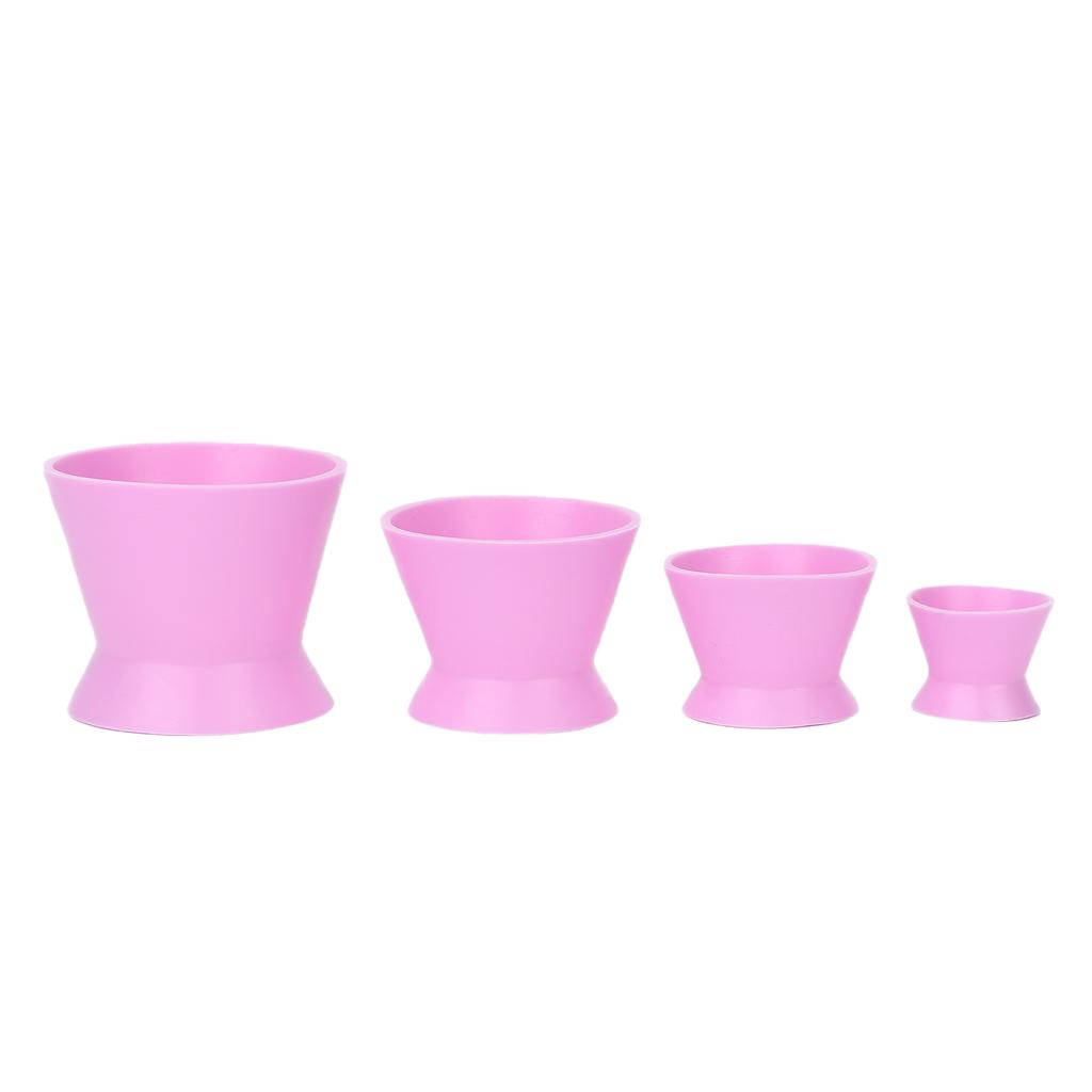4pcs Silicone Mixing Bowls Paint Facial Mask Blending Dental Material Mixing Bowl