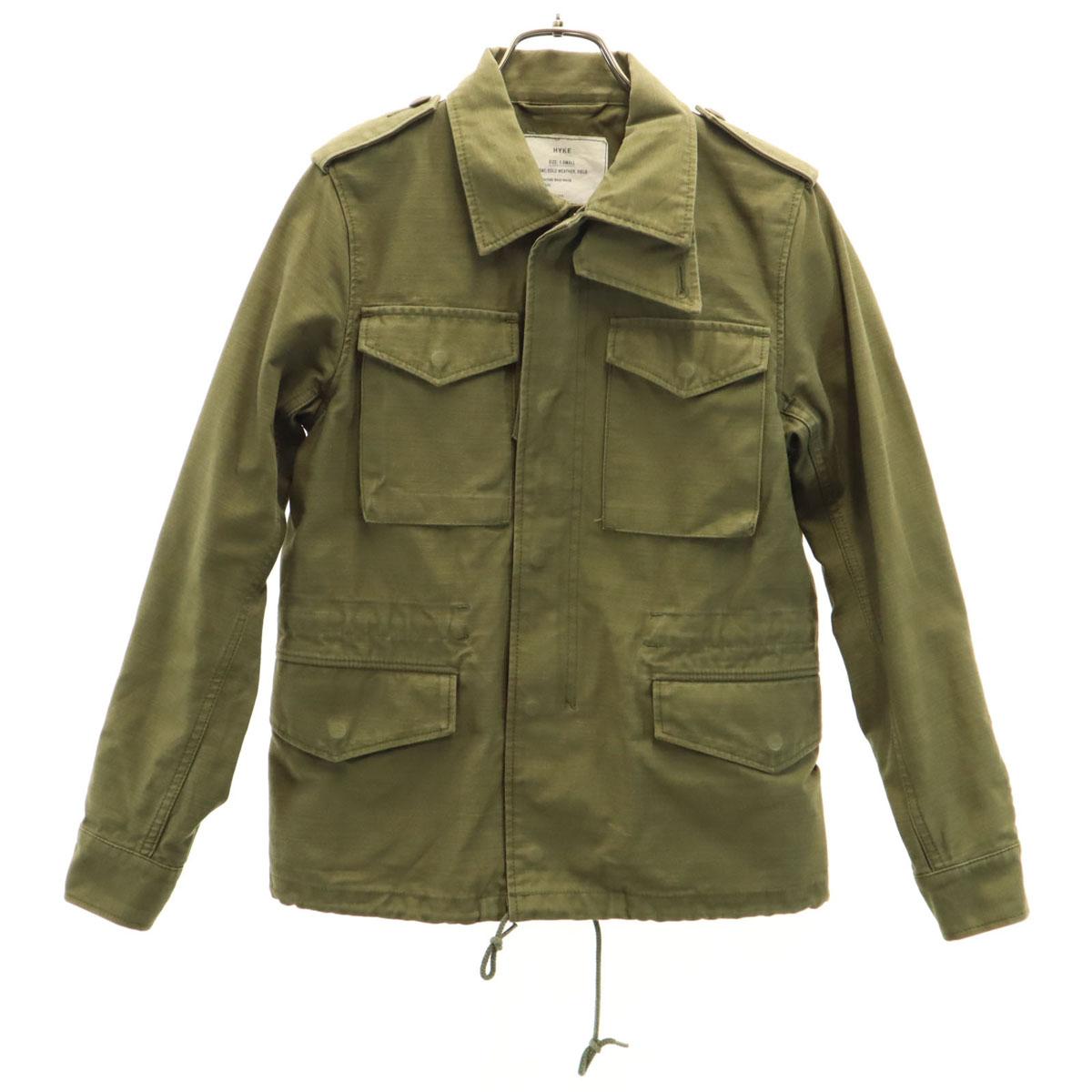 

HYKE made in Japan Military jacket 1 khaki field Women Used