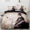 Set lenjerie de pat Anime Jujutsu Kaisen Satoru Gojo Băieți Fete Dimensiune Twin Queen Față de pilotă Față de pernă Pat Copii Adulți Textile pentru casă Instrument textil