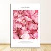Lerretsmaling Nordisk innredning Elegant Peony Flower Phrase Plakat og trykk Veggkunstbilde til stuen Home Decoration