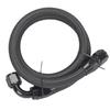 1m 10 AN Black Nylon Braided Oil/Gas Hose Kit with Detachable Fittings