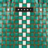 Marni Logo Patch Woven Polypropylene Shoulder Bag Kids bags Green M00638M00IW0M523