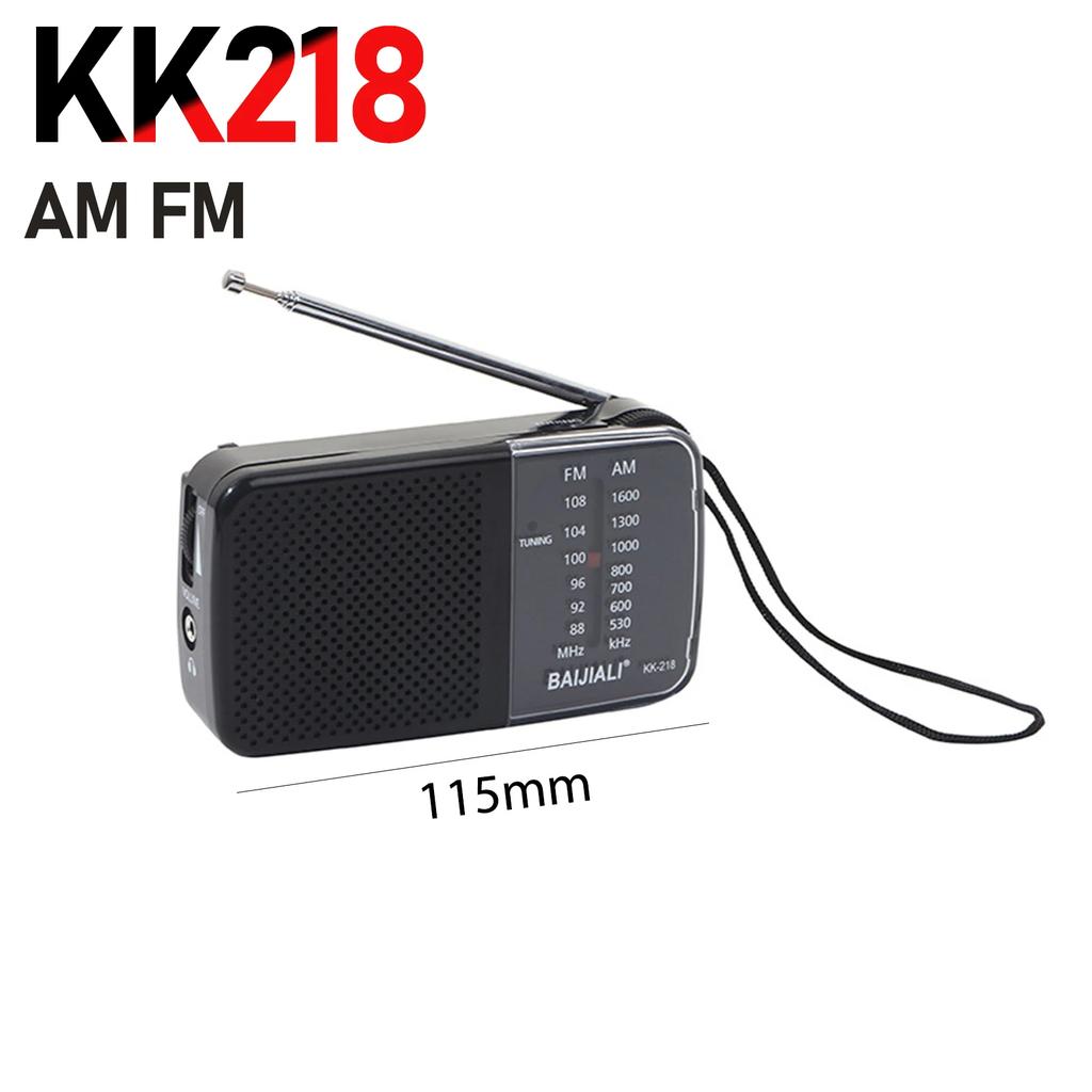Retro Mini Weather Radio Full Band Plastic Handheld Weather Radio SW AM FM Handheld Mini Radio Battery Powered Built-in Speaker
