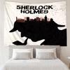 Sherlock Holmes Print Tapestry, Backdrop, Easy Setup, Ideal for Bedroom, Office & Living Room, with Aesthetic Wall Hanging Decor.