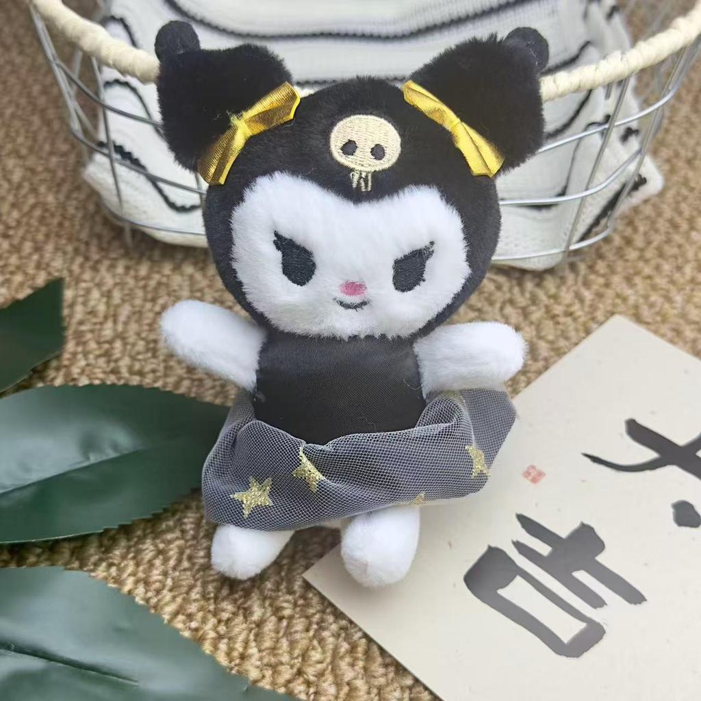 Sanrio Hello Kitty, Kuromi, and My Melody Plush Pendant Dolls - Apple KT Cat Design