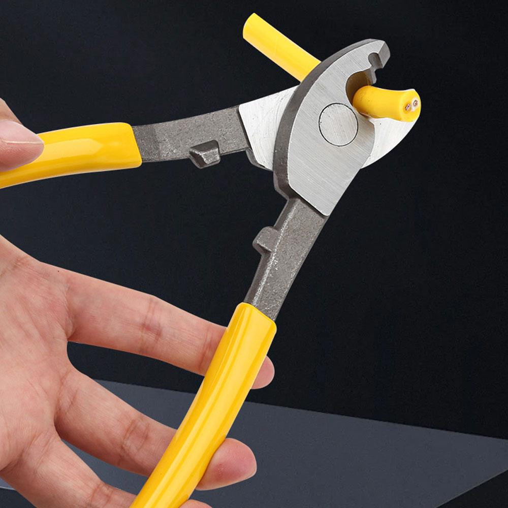 6 Inch Manual Electrician Cable Cutter Tool, Multifunctional Anti Slip Electrician Pliers, Labor-Saving Wire Stripping Pliers