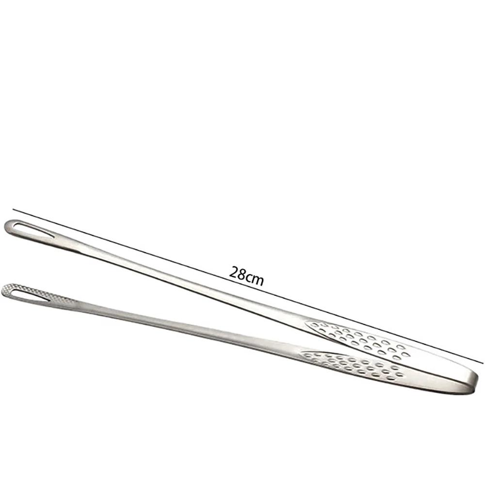 1Pcs Stainless Steel Food Tongs Non-Slip Long Handle Barbecue Clip Steak Buffet BBQ Tongs Kitchen Tools Cooking Accessories