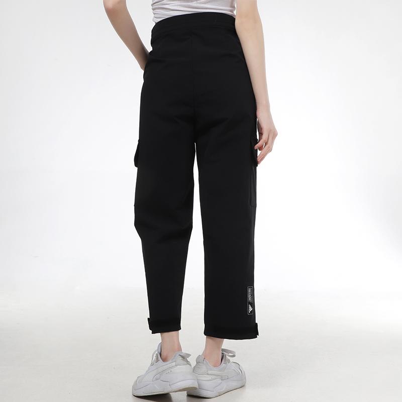 Adidas Карманные широкие тканые спортивные брюки Женские брюки черные GP0608 M — фото 4