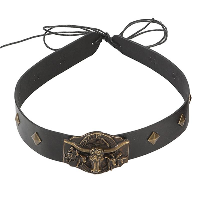 Adjustable PU Belt With Decorative Bull Head buckles For Western Fashion Enthusiasts And Theme Event