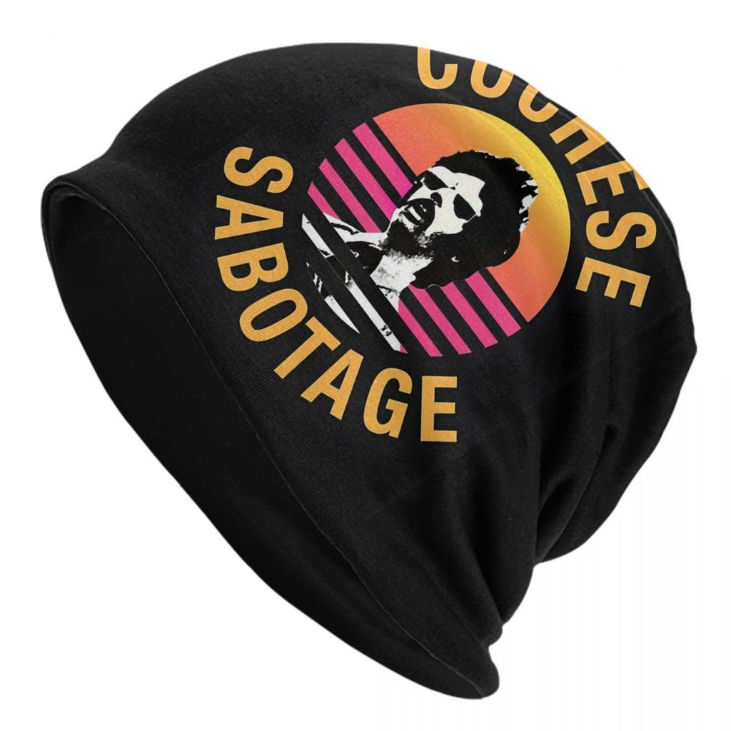 Unisex Bonnet Winter Warm Knit Hat Unisex Women Sabotage Beastie Boys Rap Rock Hip Hop Beanies Caps Adult Beanie Hats Ski Cap