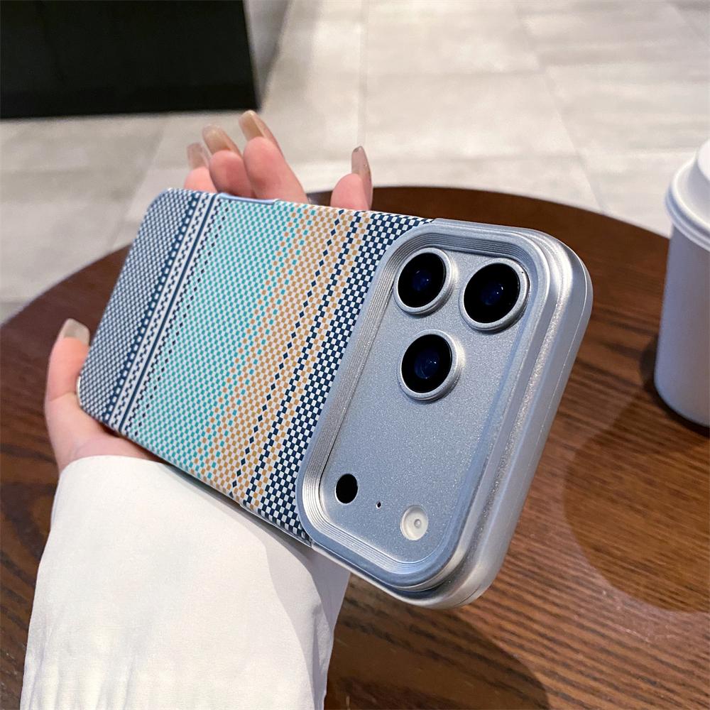 Carbon Fiber Relief Texture Phone Case For iPhone 17 13 14 15 Pro 16 17 Pro Max Air Matte Shockproof TPU Soft Back Cover