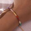 Ximang  Beaded Jewelry Seven Chakra Stone Bracelet for Healing and Balance Fashion String Bracelets