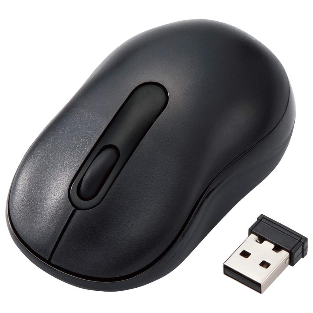 ELECOM Wireless Mouse 3 S Black M-DY10DRSKBK, Quiet, Antibacterial, Buttons, Size,