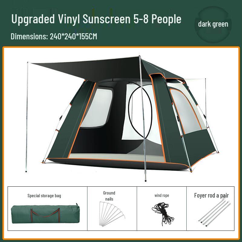 OEING Outdoor Automatic Quick-Open Blackout Tent 5-8 Person