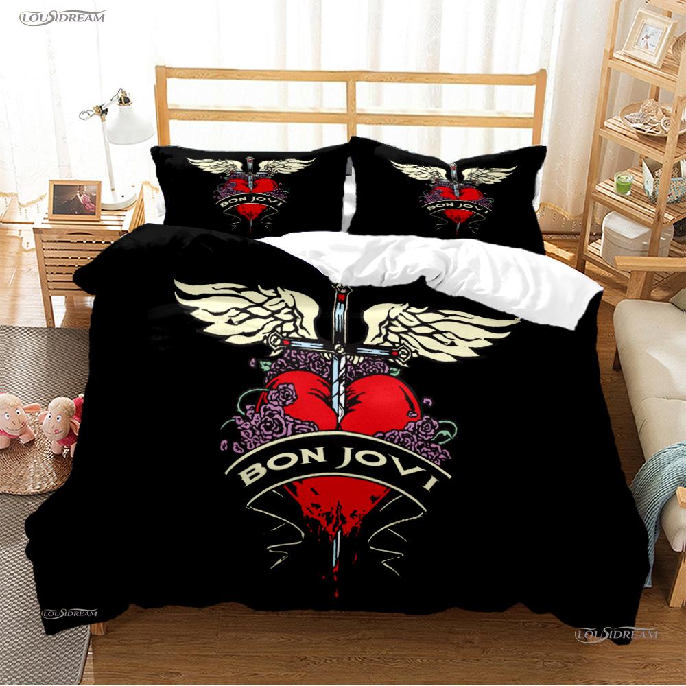 Casal Rock Band All Season Duvet Cover Comforter Bedding Sets Soft Quilt Cover and Pillowcases Boys Single/Double/Queen/King