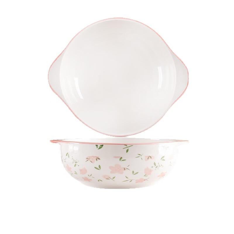 Non-slip Anti-scald Ceramic Double-Ear Soup Bowl